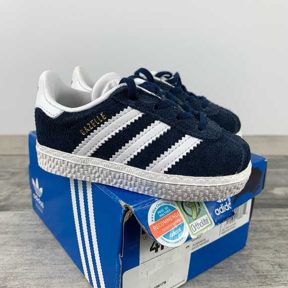 navy blue gazelles